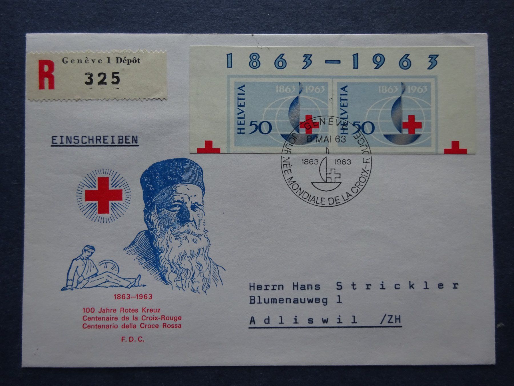 Tutti i francobolli: 1963 W39 Blockausschnitte    SO SELTEN ANGEBOTEN – Usato da Appenzell-Steinegg venduto da adi1975