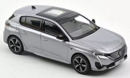 Peugeot 308 III GT seit 2021 silber met.      1:43 von NOREV