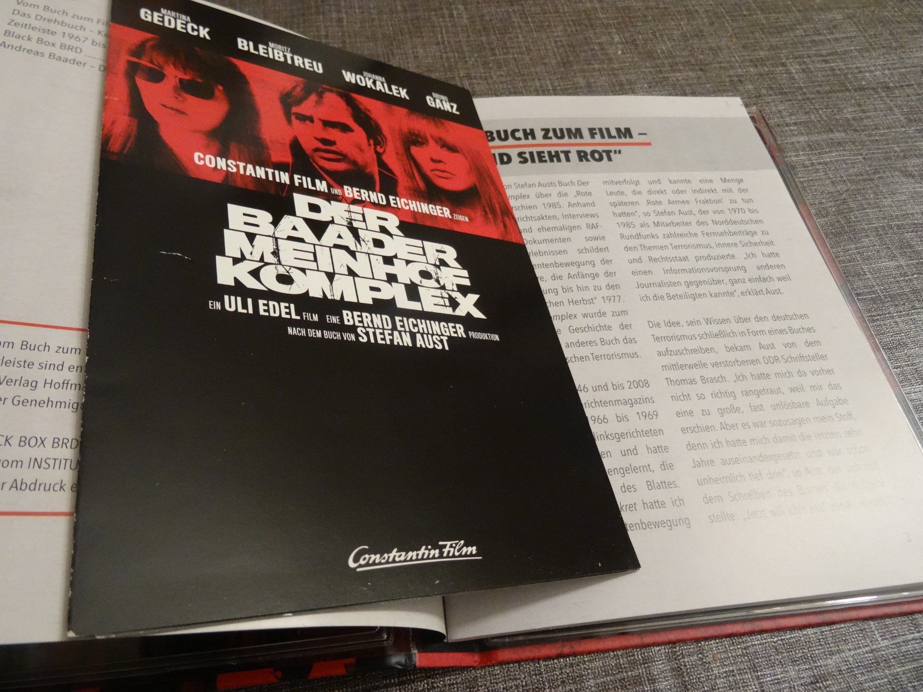Tous les DVDs: Der Baader Meinhof Komplex Blu-ray MEDIABOOK – D'occasion à Olten par Disc-Verkauf 2