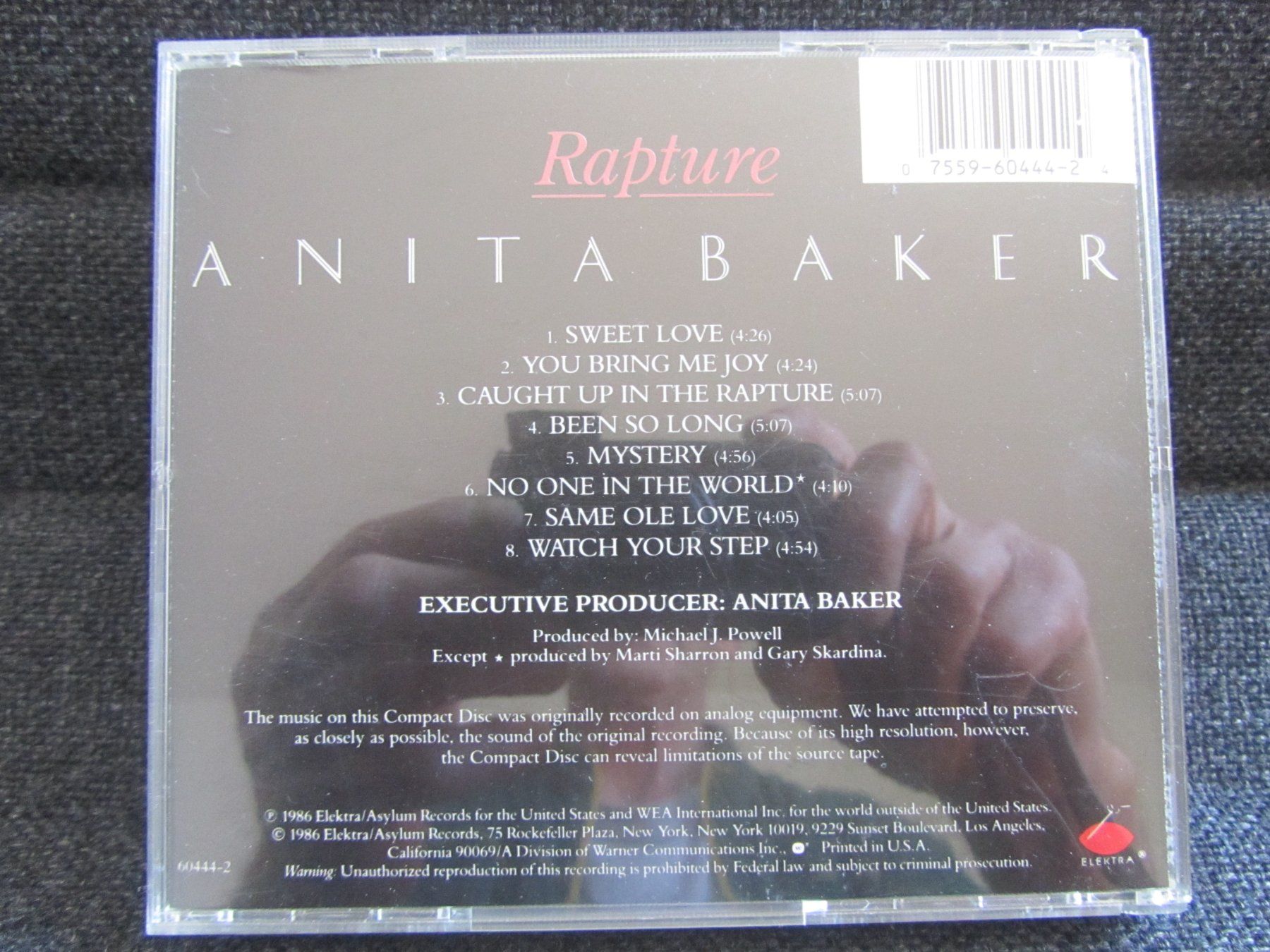 CDs: Anita Baker - Rapture CD - Top Zustand – Gebraucht aus Seengen von mikelele 1