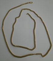 Kette Gliederkette Goldfarben 90 cm guter Zustand
