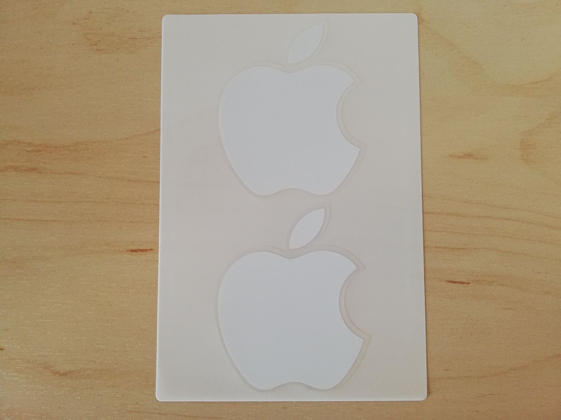 Sticker: 2er Apple Logo Aufkleber 11 x 16 cm – Usato da Worb venduto da geo_zbd8