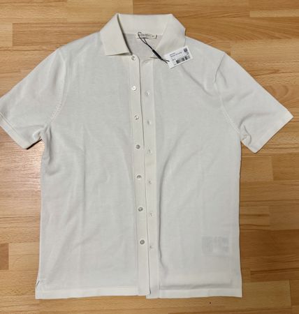 Maglietta Suitsupply polo bianca manica corta taglia L new