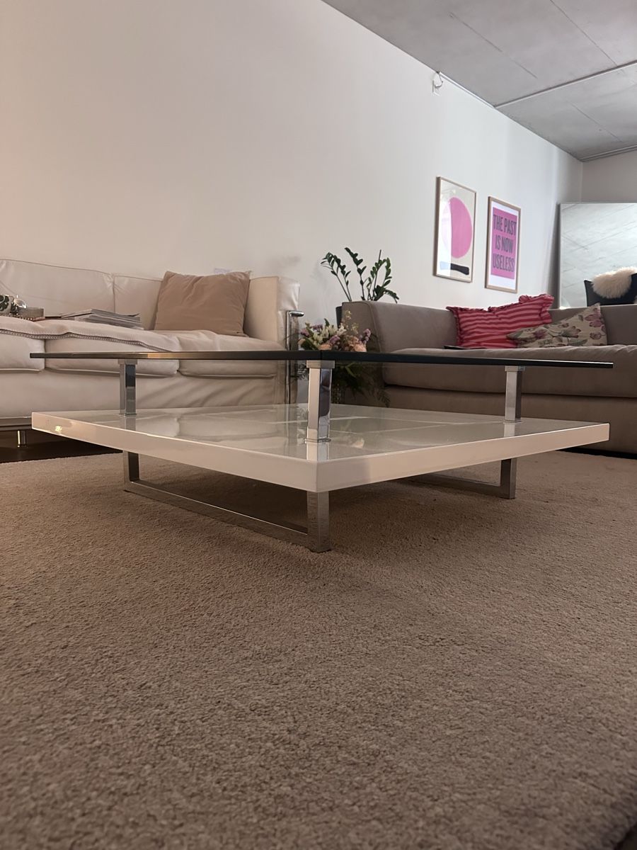 Tische: Couchtisch Glas Weiss – Gebraucht aus Winterthur von Manu_96 2