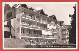 Wald ZH - Sanatorium Ostflügel - Fotokarte 1933
