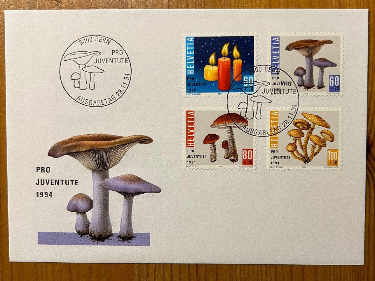 Alle Briefmarken: Erstagscouvert FDC Pro Juventute 1994 – Gebraucht aus Zollikon von Xblanka