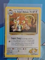 Lt. Surges Raticate Holo  CLB Retro Reprint TCG Classic