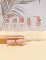 7 Stück 60/40 ml Flaschenset aus transparentem Kunststoff