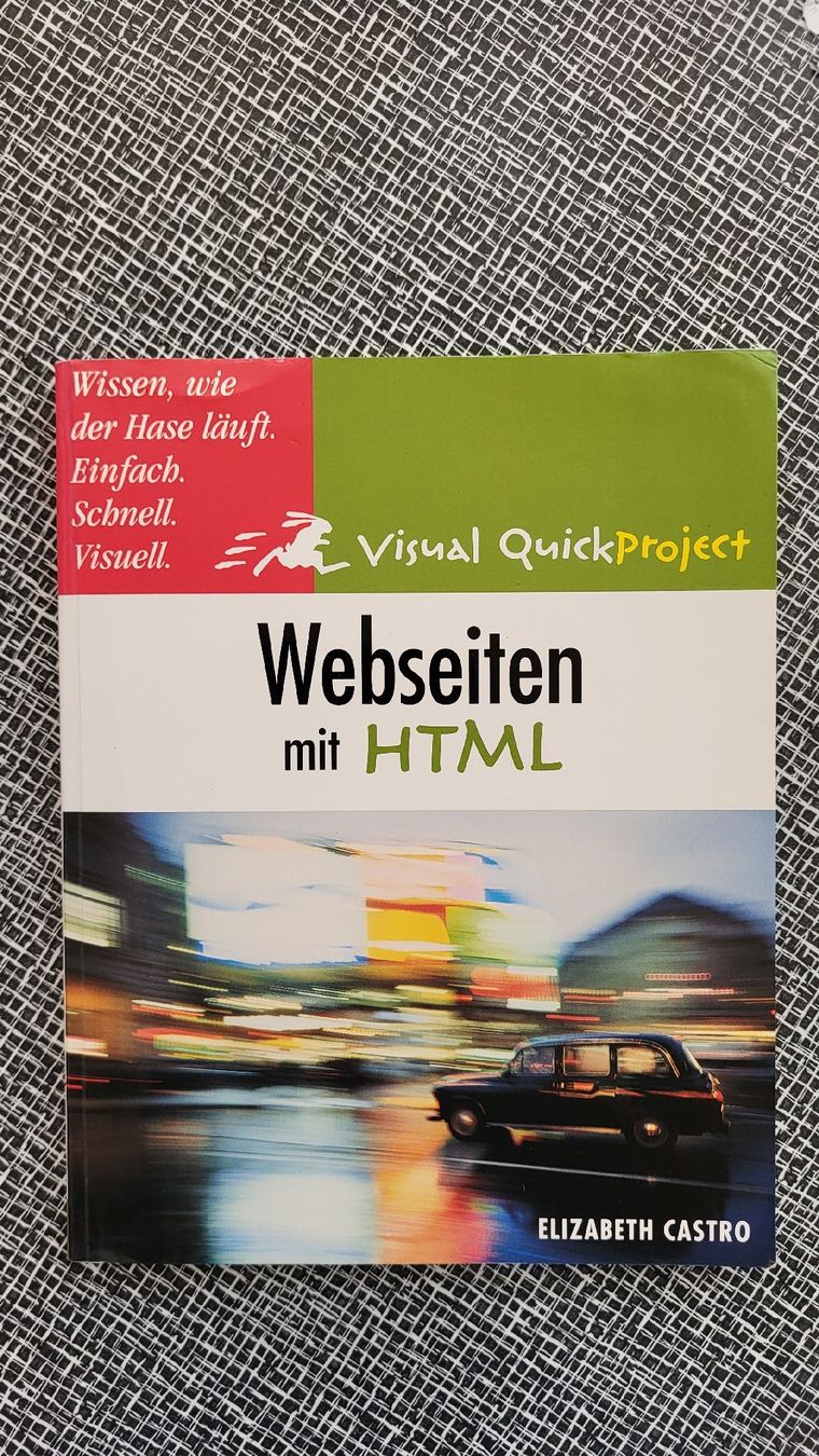 Bücher: Visual QuickProject Webseiten mit HTML Buch Deutsch – Gebraucht aus Döttingen von Alis68