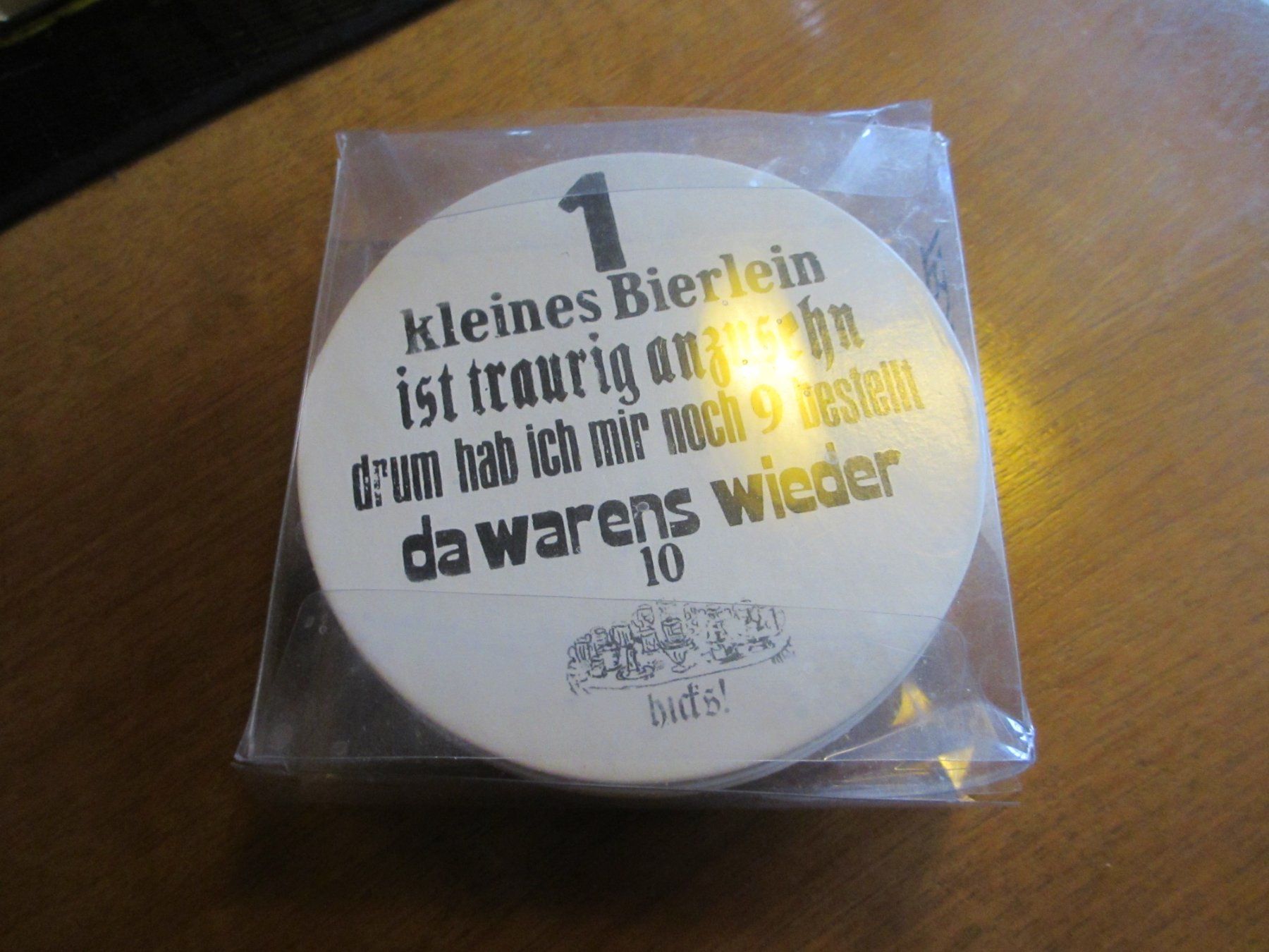 Sottobicchieri: altes Bierdeckel-Set "Kleine Bierlein", witzige Sprüche! – Usato da Herisau venduto da fan_h9qj 1