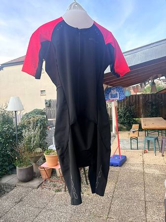 trifonction - Women RS1 Aero Kona Race Suit Black/Corail - L