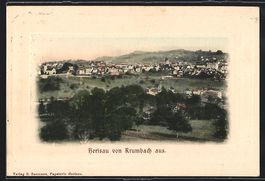 AK Herisau, Ortsansicht von Krumbach aus