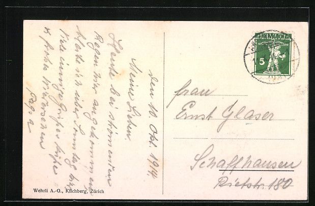 Cartoline postali: Andermatt, Idyllischer Ort in den Bergen – Usato da Berlin venduto da bartko-reher 1
