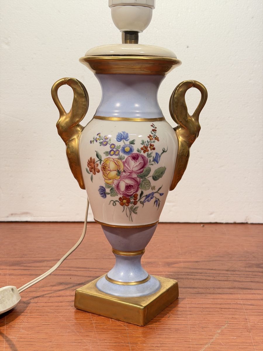 Lampade: TABLE LAMP, hand painted  porcelain – Usato da Lausanne venduto da artnouveau05 1