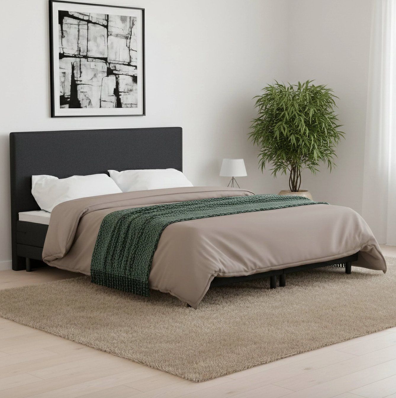 Betten: Boxspringbett RELAX anthrazit 180 x 200 cm - Gratis Versand – Neu und originalverpackt aus Kleinwangen von Maluwa_GmbH 1