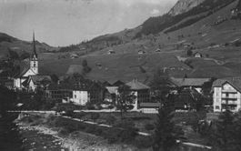 Alte Ansichtskarte Flühli, Kt. Luzern -gel. 1918