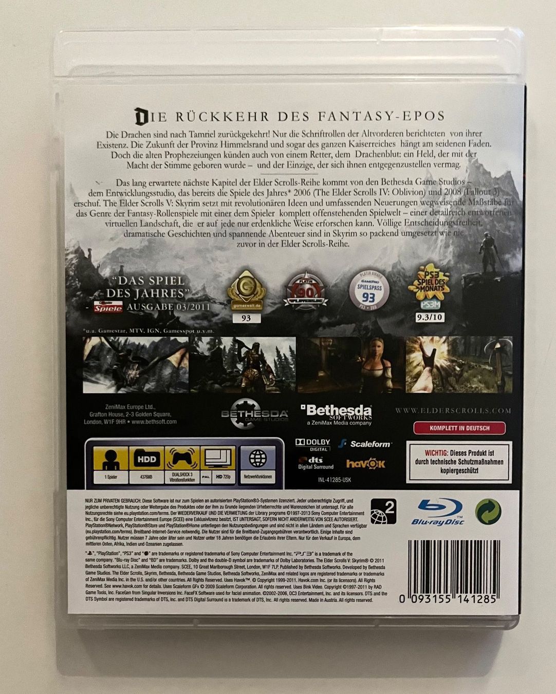 Sony Jeux: Ps3 Skyrim – D'occasion à horn par amazona01 1