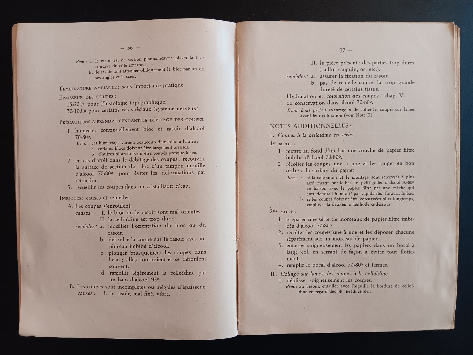 Bücher: Cahier de Technique Microscopique Eugène Bujard – Gebraucht aus Lausanne von Grabock 6