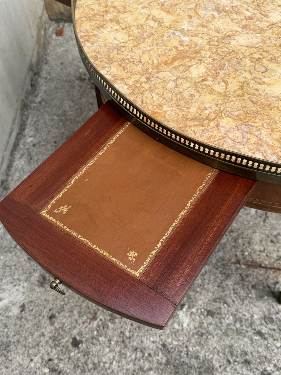 Tables: Table style marqueterie plateau marbre  – D'occasion à Bussigny par Stolerparadox 2