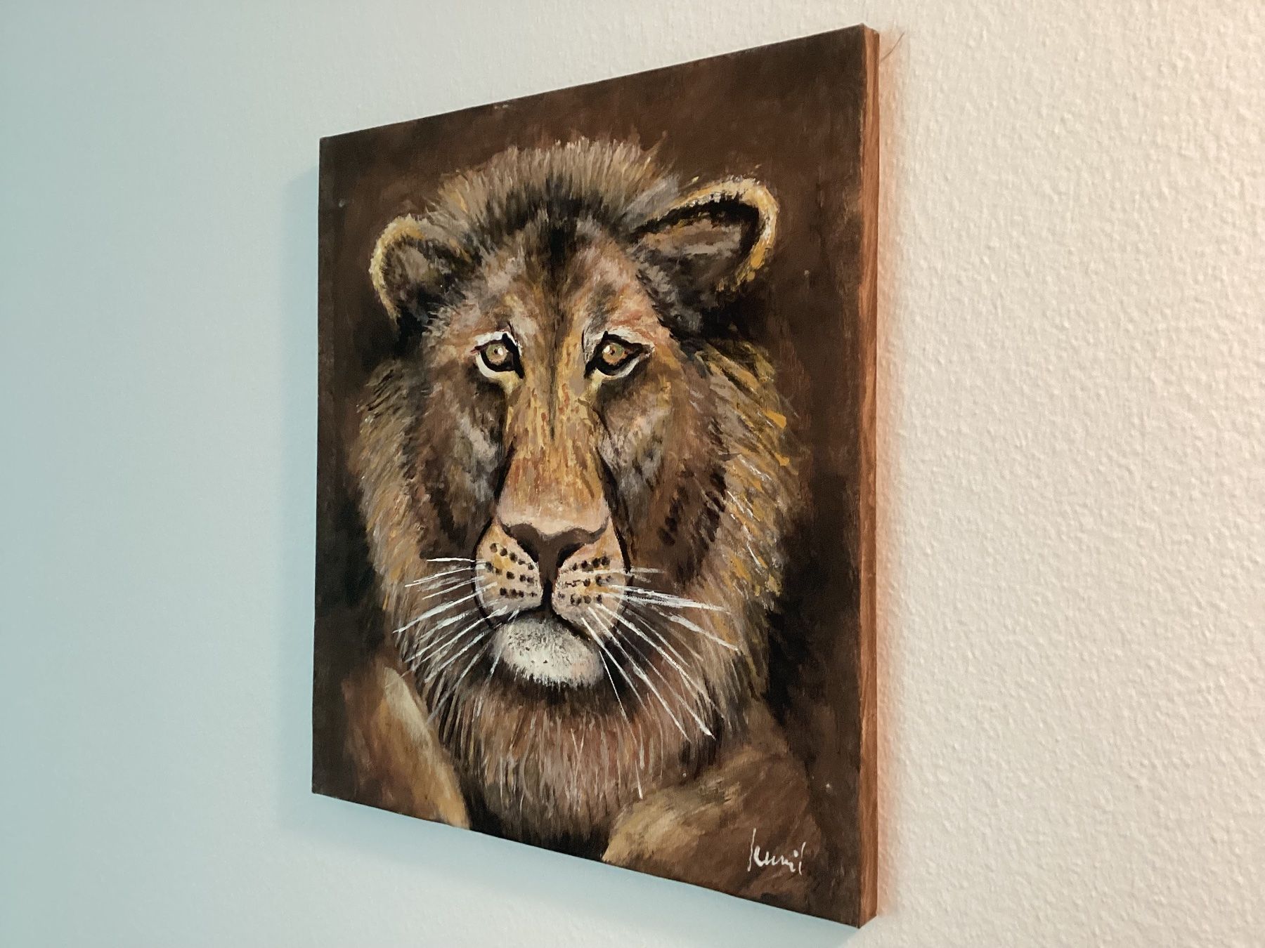 Dipinti: Löwe Acrylgemälde – Usato da Luzern venduto da Francys 1