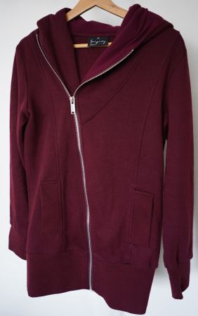 Veste bordeaux Forplay à fermeture éclair, taille M