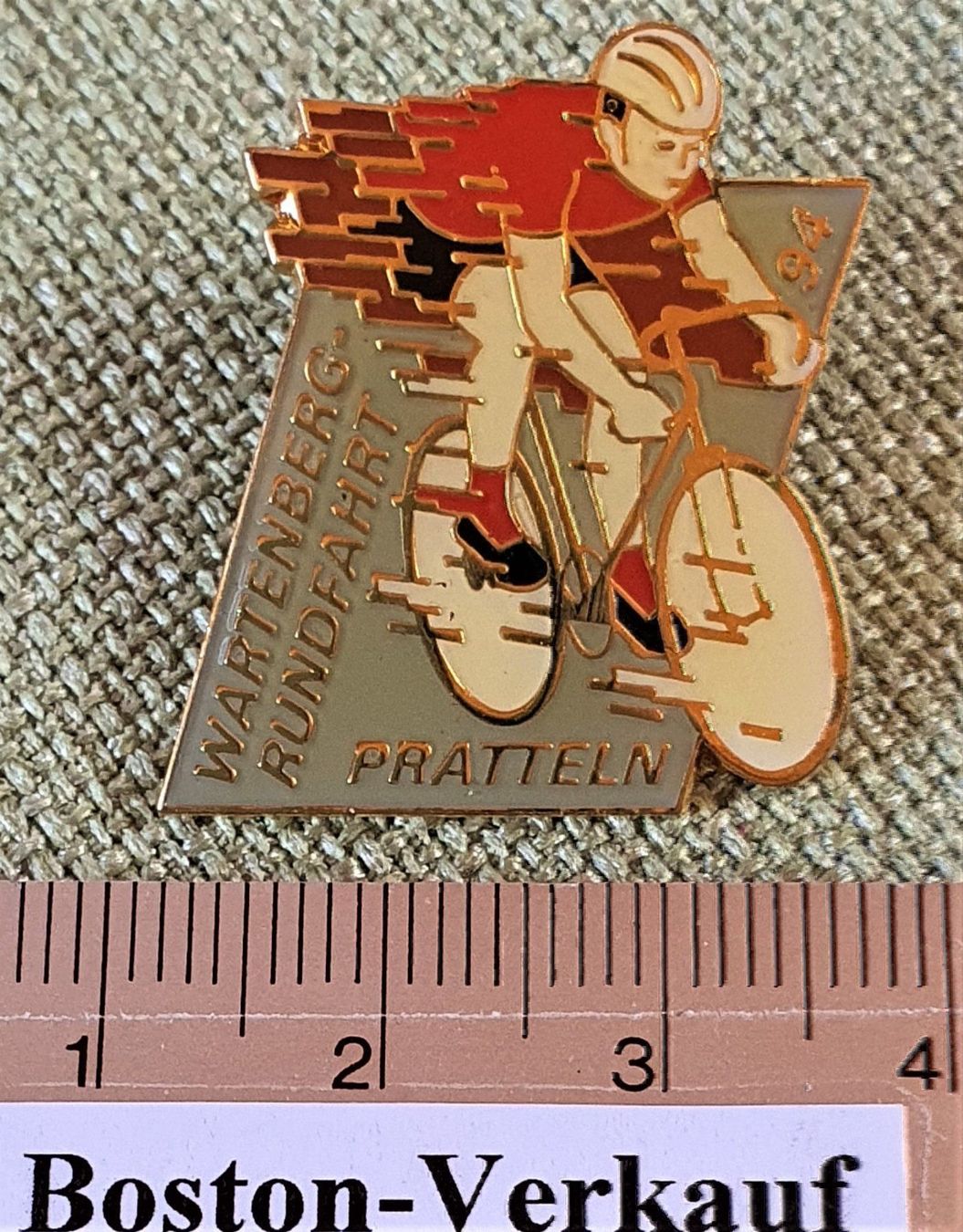 Placchette & Badge: C091 - Pin Wartenberg Rundfahrt Pratteln – Usato da Reinach BL venduto da Boston-Verkauf 1