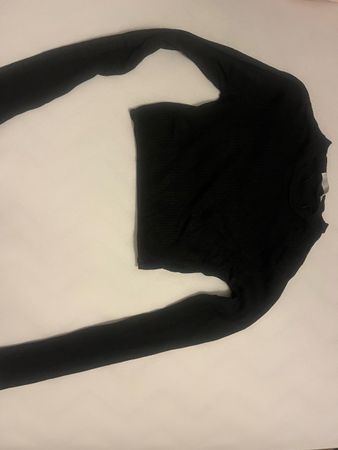 Pull&Bear Rippen-Top, Schwarz, Gr. S – Perfekt für Herbst!