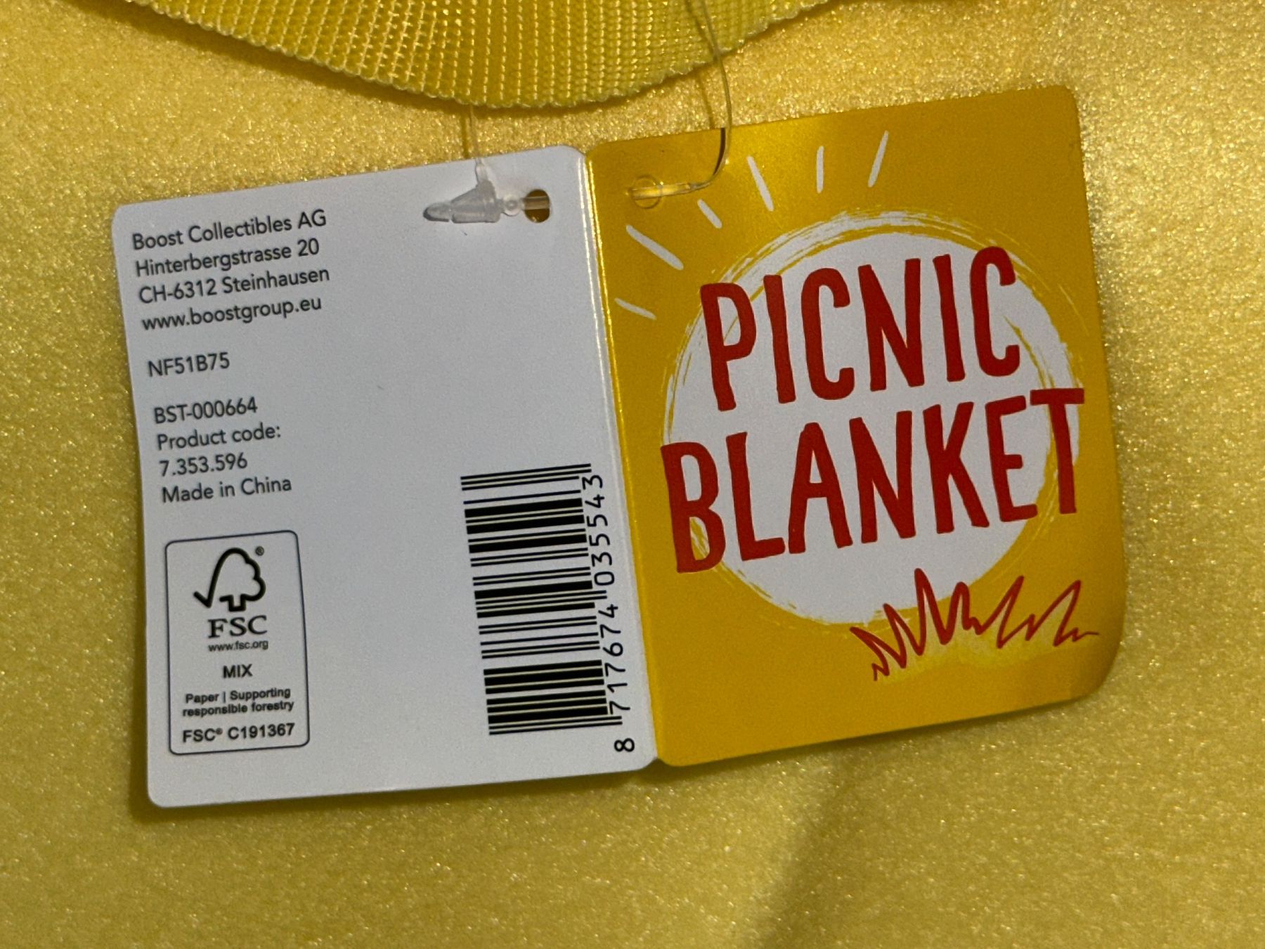 Coop Raccolte di bollini & punti: Coop Sammelpunkte PICNIC DECKE – Nuovo e nell'imballaggio originale da Luzern venduto da Elena067 1