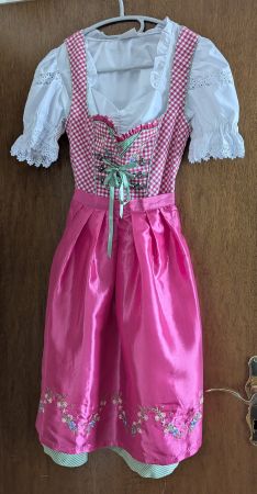 Süsses Dirndl, Grösse 36 Pink , inklusive Bluse