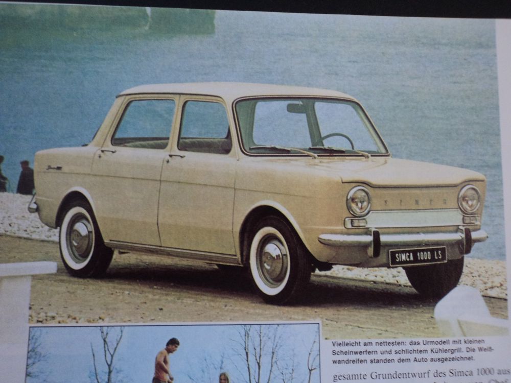 Prospekt Testbericht Simca 1000 und Rallye1 1989 (Gebraucht) in ...