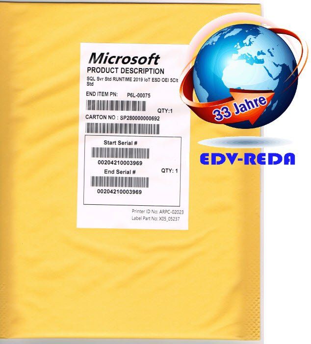 Microsoft Software: Microsoft SQL Server 2019 Standard 16 Core inkl. 5 Cal – Nuovo (secondo la descrizione) da Langenthal venduto da Reda 2