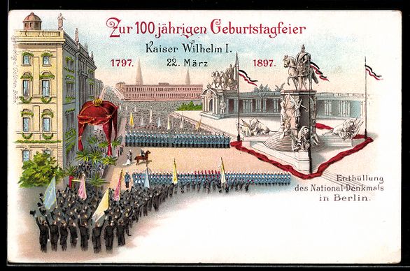 Ganzsachen: Litho Berlin, 100 jährige Geburtstagsfe – Gebraucht aus Berlin von bartko-reher