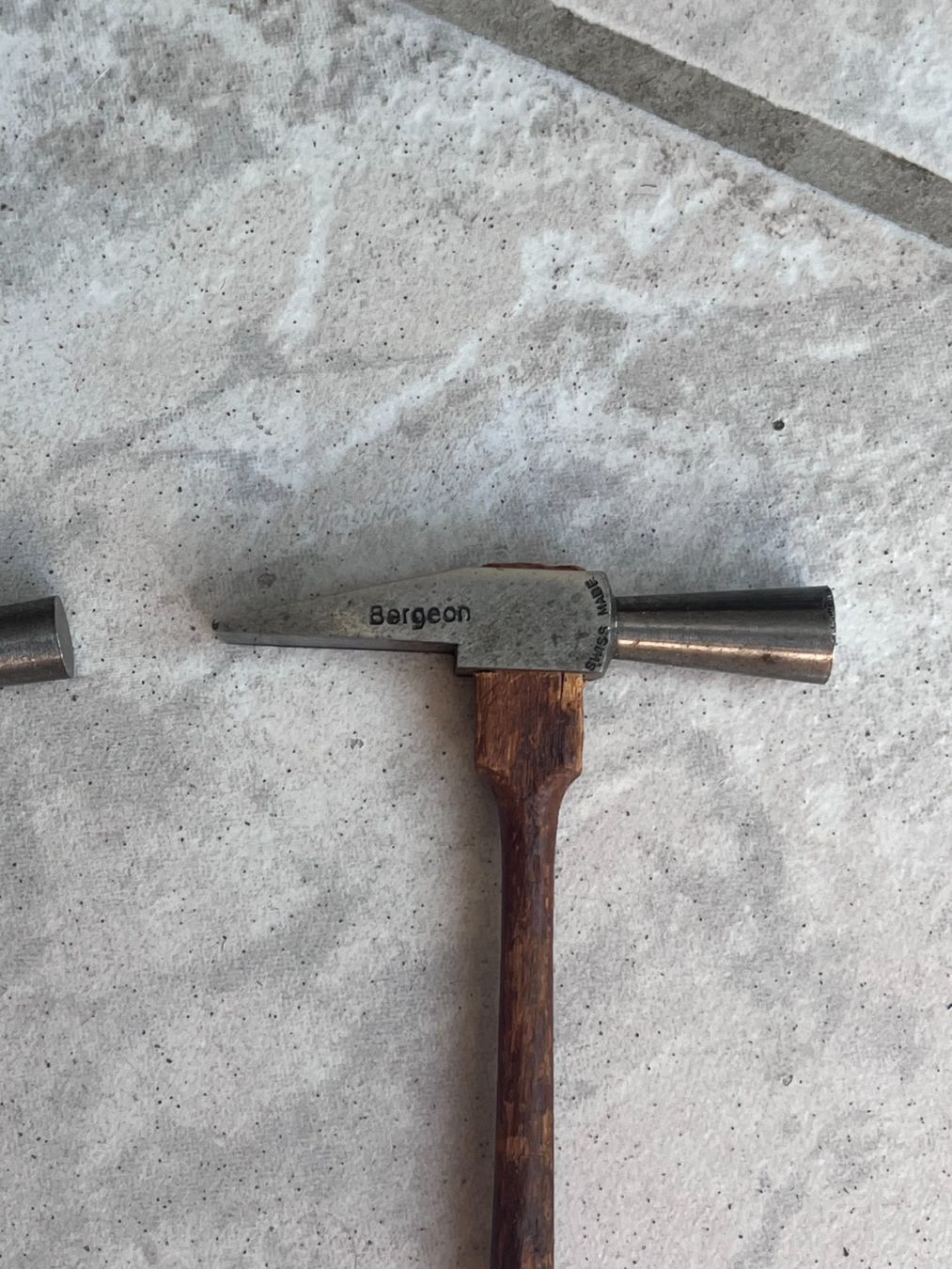 Bergeon Tutti gli attrezzi: Uhrmacher Hammer Bergeon – Usato da Worblaufen venduto da chronyves 1