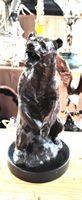 MAJESTETISCHER BRAUN BÄR SKULPTUR BRONZE WILDTIER SKULPTUR