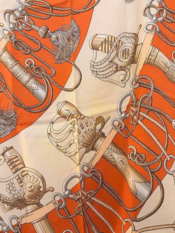 Foulards & écharpes: Hermes Schal orange – D'occasion à Basel par yet_7svp 1