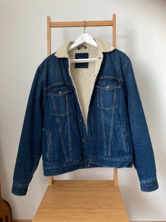 Ab 1.- PEPE JEANS - Jeansjacke mit Teddyfutter, Grösse M-L