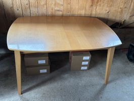 Buchen-Ausziehholz-Tisch
