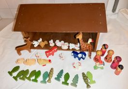 Holzspielzeug - Bauernhof inkl. Tiere