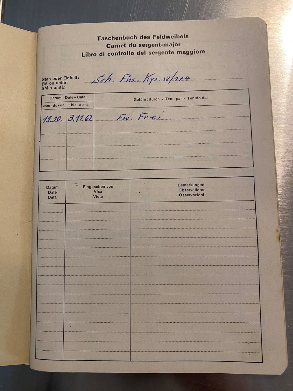 Livres: Feldweibelbuch 1953 – D'occasion à Winterthur par nor_qtg7 1