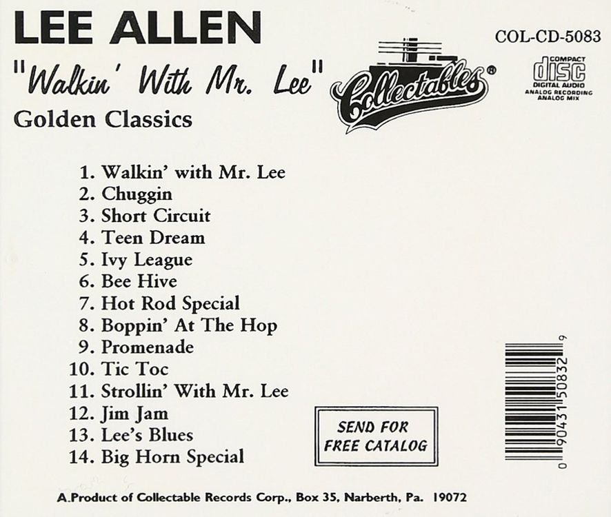 CDs: Lee Allen - Walkin' with Mr. Lee – D'occasion à Unterbäch par rubicon2012 1