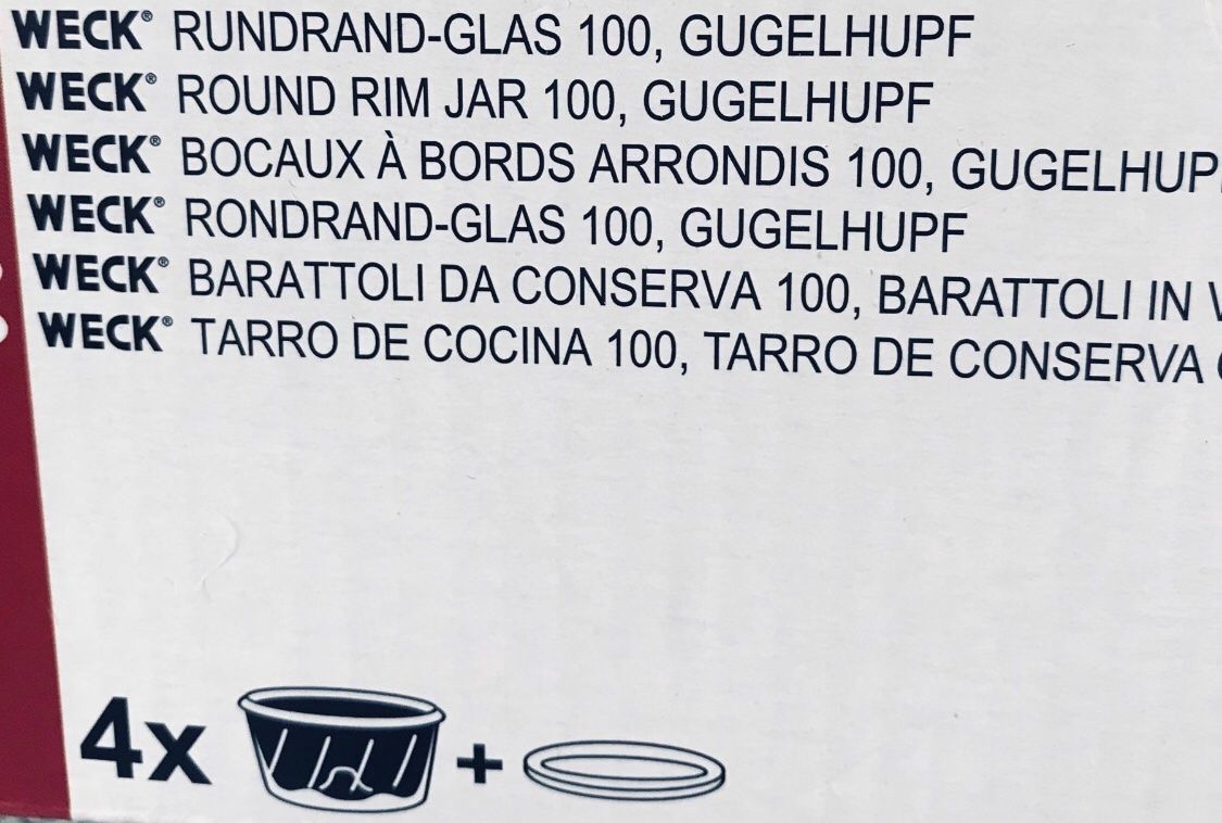 Weck Contenitori & Simili: WECK-Gugelhupfglas mit Glasdeckel – Nuovo e nell'imballaggio originale da Frauenfeld venduto da berk39 4