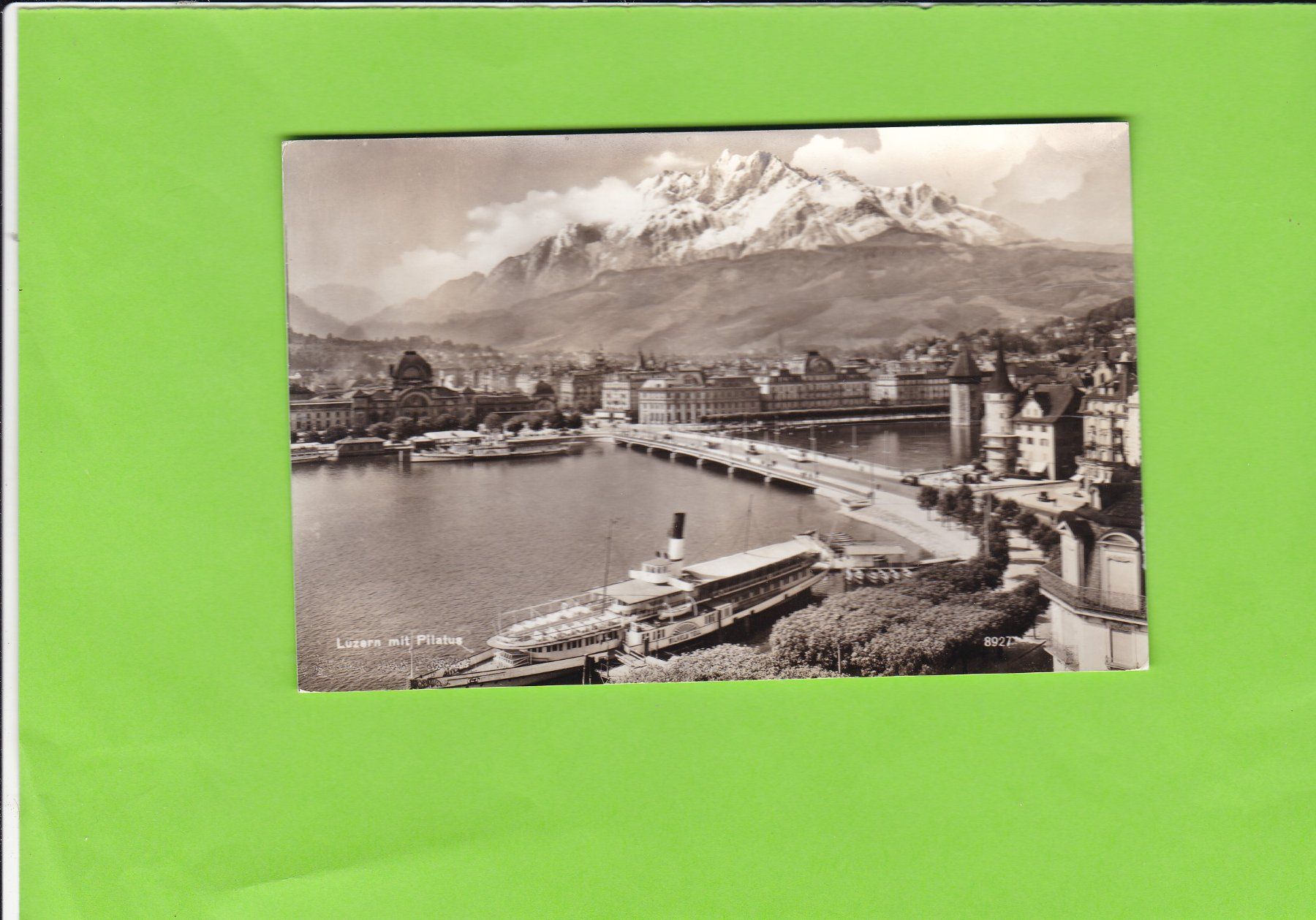 Cartoline postali: Luzern-Raddampfer Wilhelm Tell – Usato da St. Peterzell venduto da neckertal