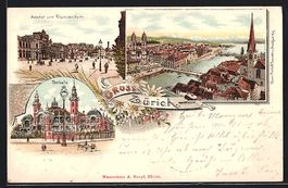 Litho Zürich, Bahnhof, Polytechnikum, T