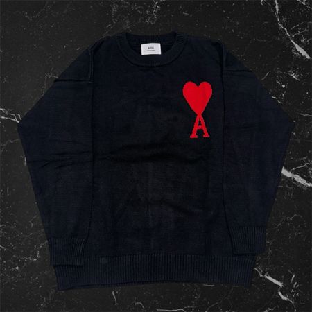 Ami Paris Pullover Schwarz Grösse L