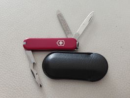 Victorinox Rally 58mm Taschenm. rot Klein mit Hülle Top Zust