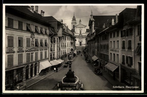 Cartoline postali: AK Solothurn, Hauptgasse – Usato da Berlin venduto da bartko-reher