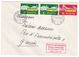 Lettre de Genève BPA A636 pour Genève le 8.X.53