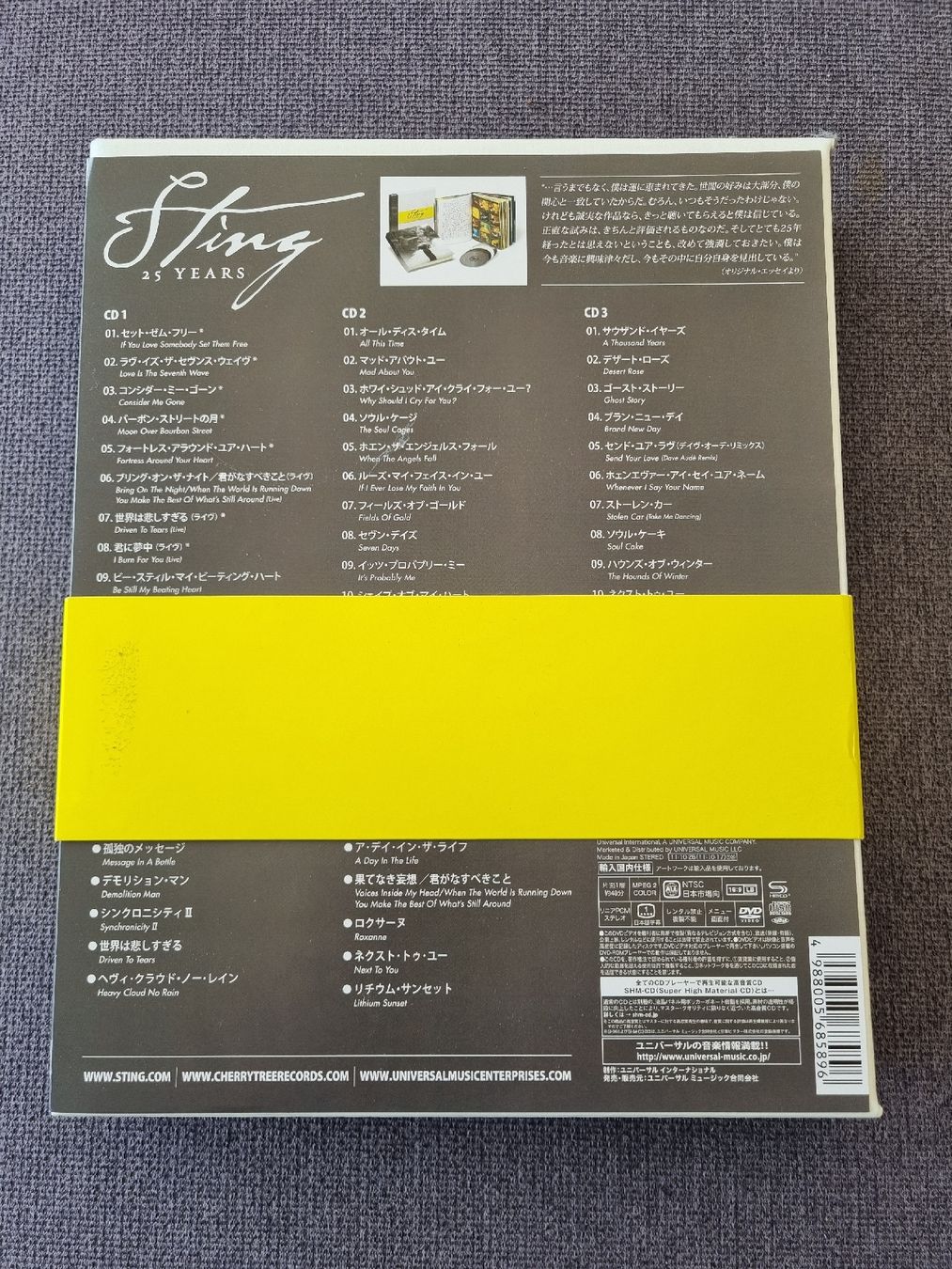 CD: Sting - 25 Years - 3x SHM-CD + DVD – Usato da Troistorrents venduto da Syrocks 4