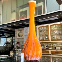 MURANO VINTAGE XXL VASE AUS 80-ER, H-68 CM, TOP