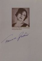 Francesca Bertini (1892-1985)  Schauspielerin - Autogramm